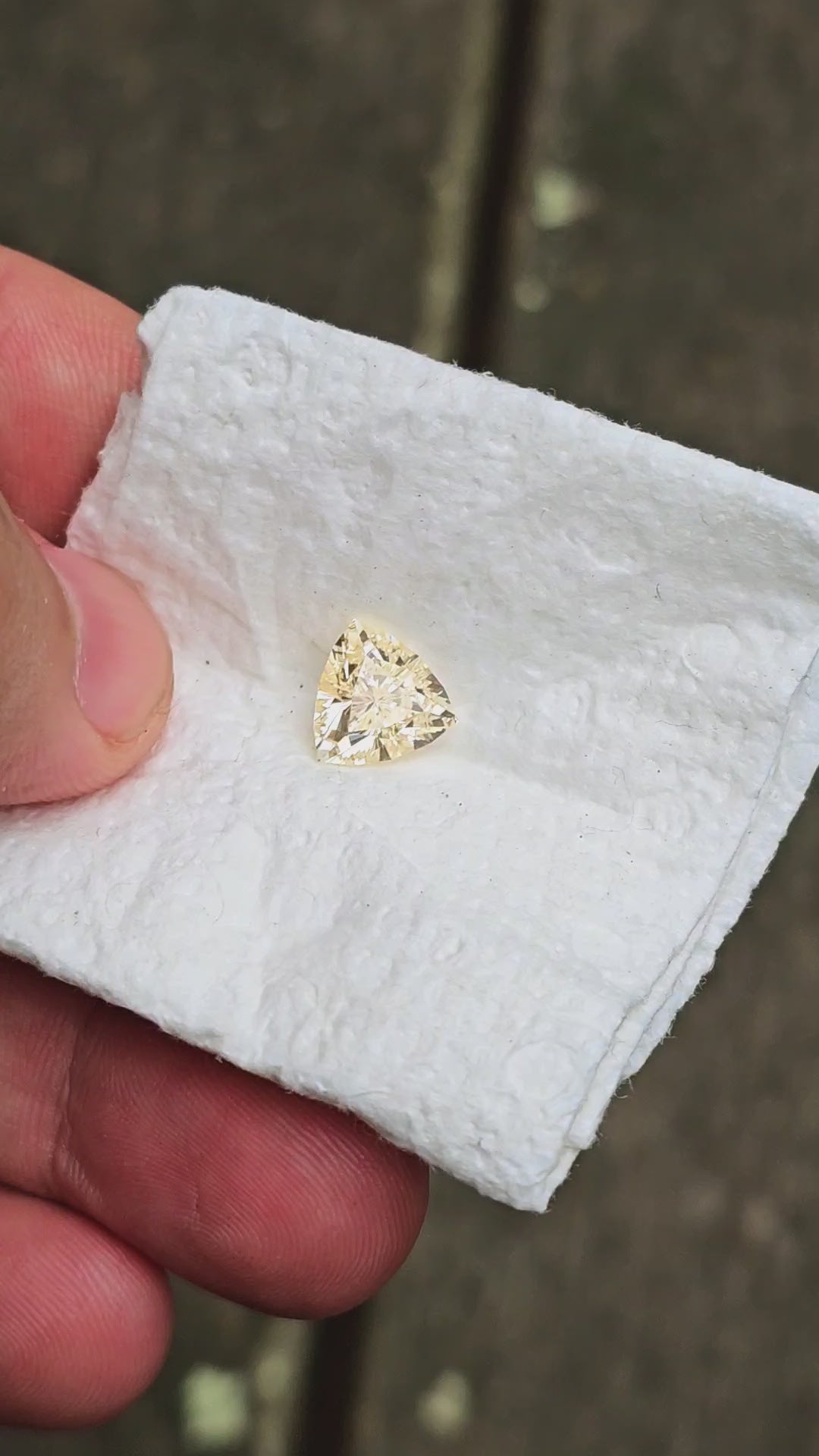 Experimental Samarium YAG, Trillian Internal Reflections Cut, 3.91 Carats
