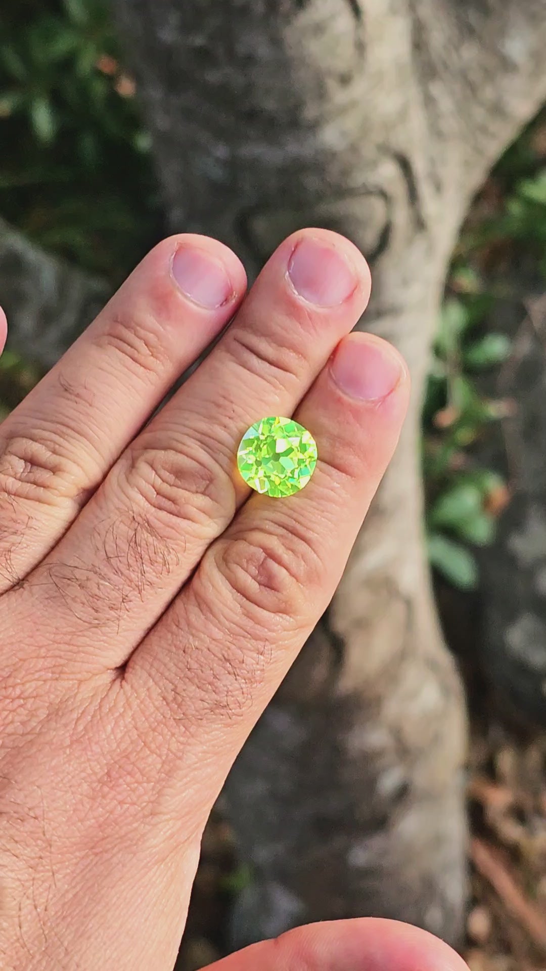 Green LuAG, Antique Cushion Cut, 17.60 Carats
