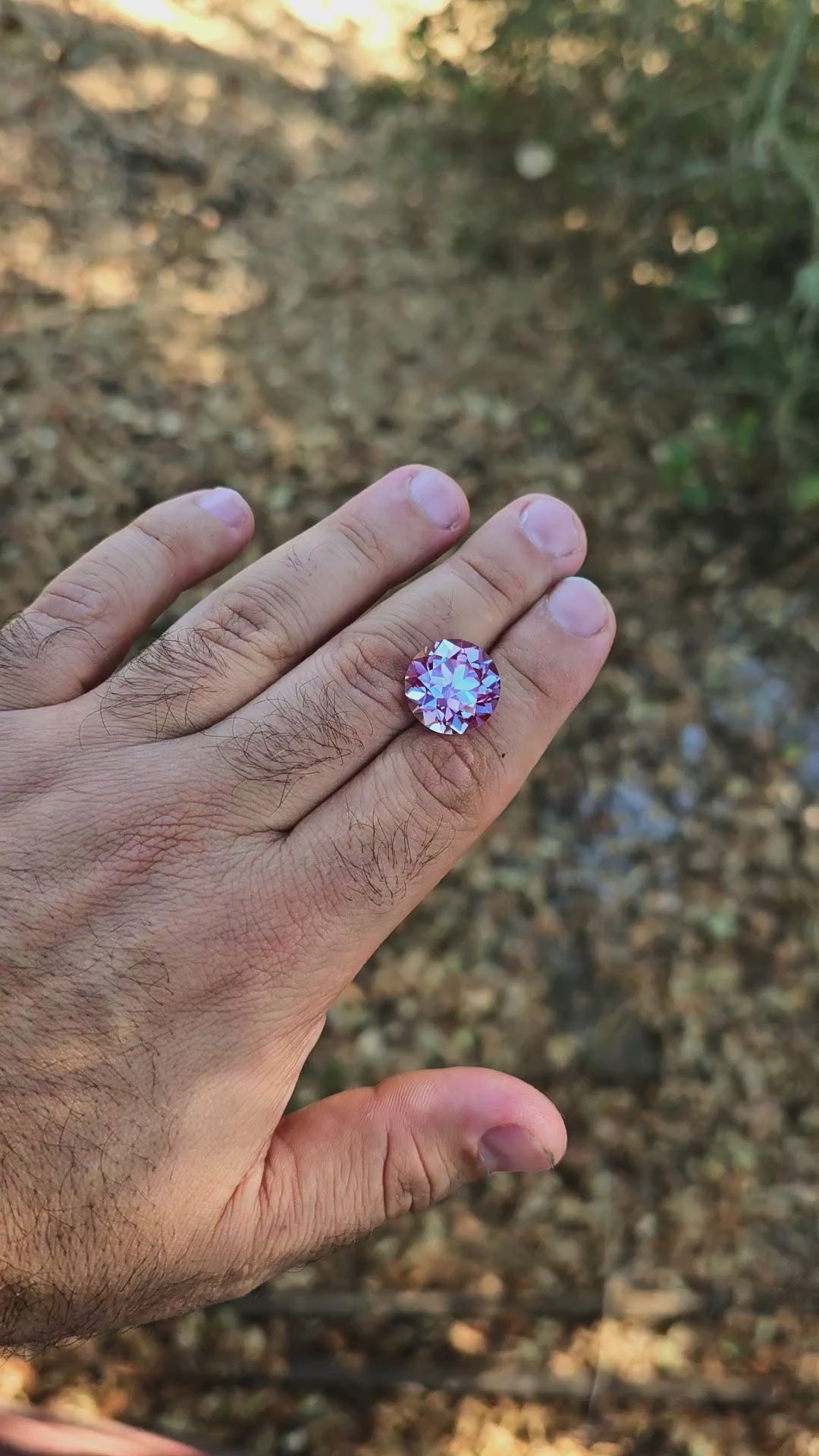 Repurposed Laser Alexandrite, Traditional Round Brilliant Cut, 18.45 Carats