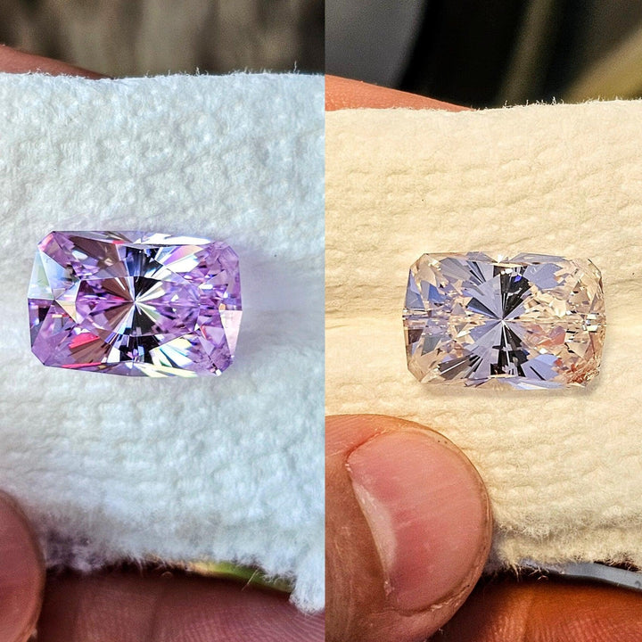 Purple Neodymium YAG, House Of Sylas Long Cushion Cut, 22.75 Carats - DJEVA