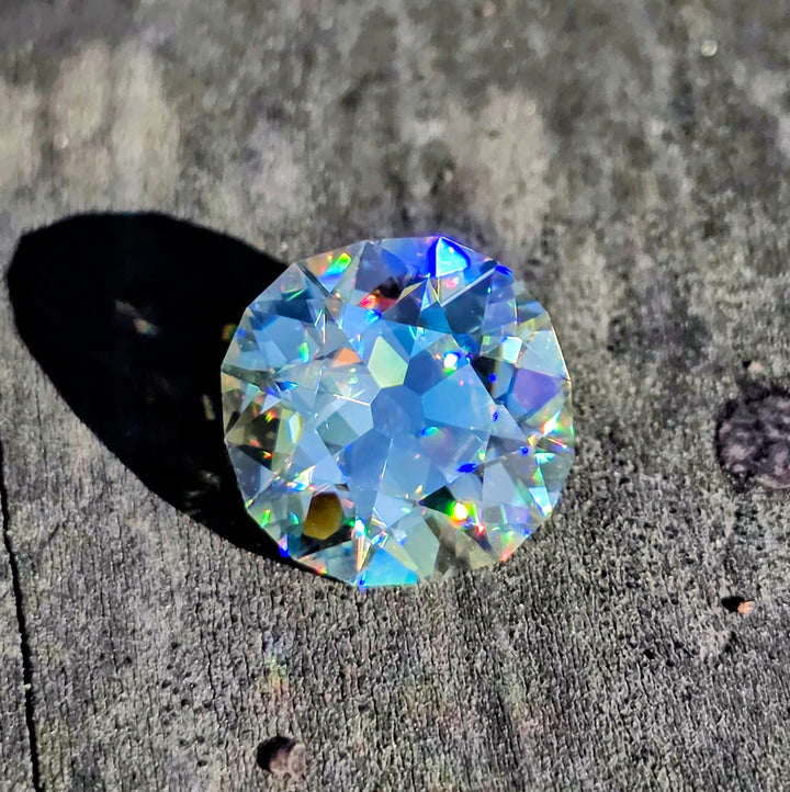 White Rutile 🌈🍭🦄, Antique Cushion Cut, 8.20 Carats