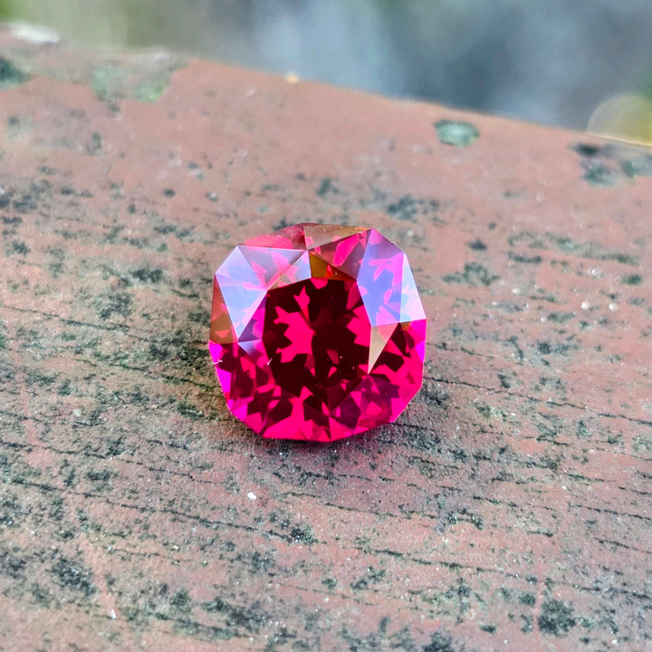 Pigeon Blood Lab Spinel, House Of Sylas Cushion Cut, 4.76 Carats