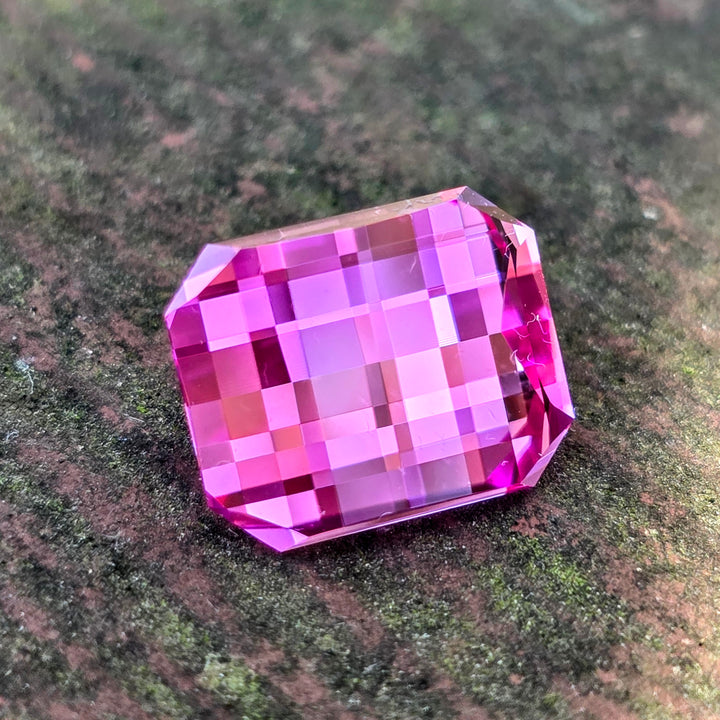 Star Wars Pink Laser Ruby, Pixel Rectangle Cut, 7.21 Carats