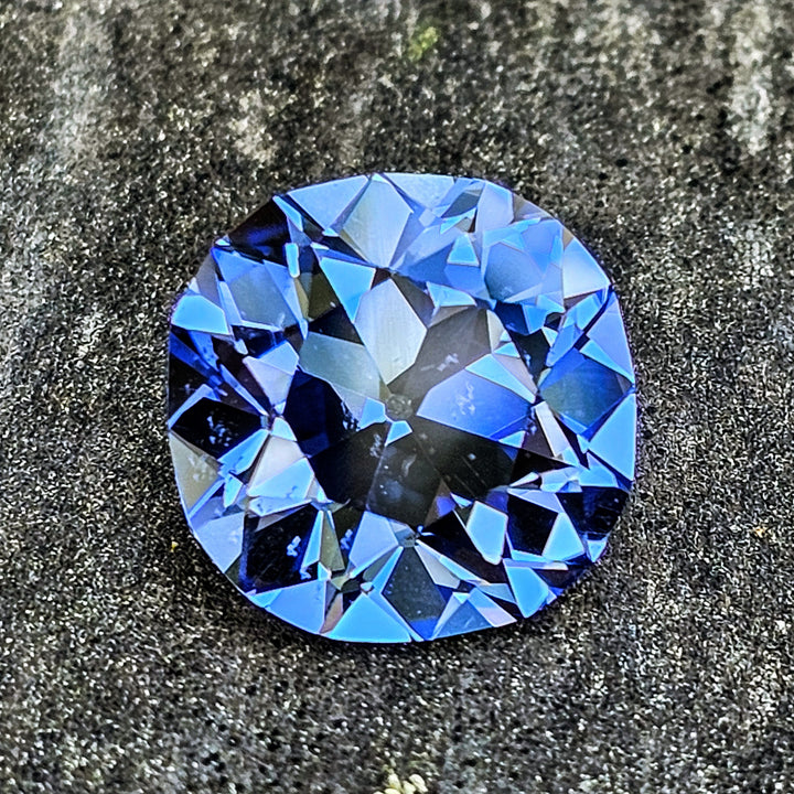 Blue Czochralski Lab Sapphire, Antique Cushion Cut, 10.60 Carats