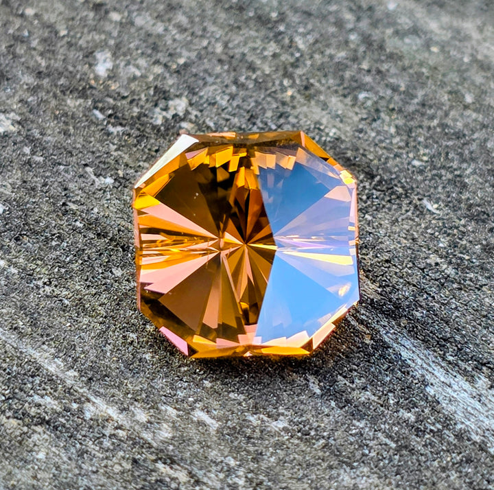 Tangerine Laser Garnet, Tessellation Cut, 11.30 Carats