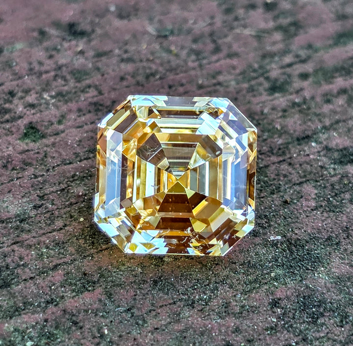 Experimental Samarium YAG, Asscher Cut, 6.55 Carats