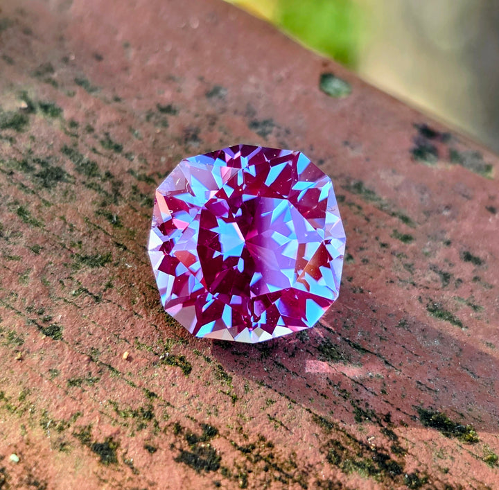 Repurposed Laser Alexandrite, House Of Sylas Cushion Cut, 6.99 Carats