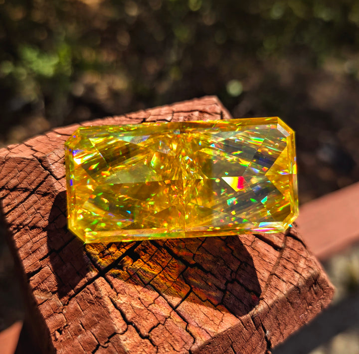 White Rutile 🌈🍭🦄, Crushed Ice Rectangle Cut, 436.50 Carats