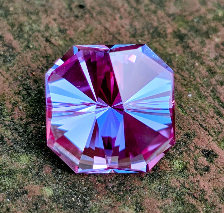 Repurposed Laser Alexandrite, Tessellation Cut, 8.56 Carats