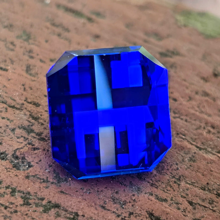 Djeva Fire Blue Lab Spinel, Pixel Square Cut, 12.63 Carats