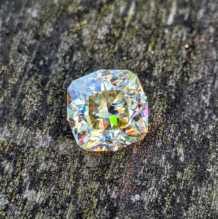 White Rutile 🌈🍭🦄, House Of Sylas Cushion Cut, 4.30 Carats