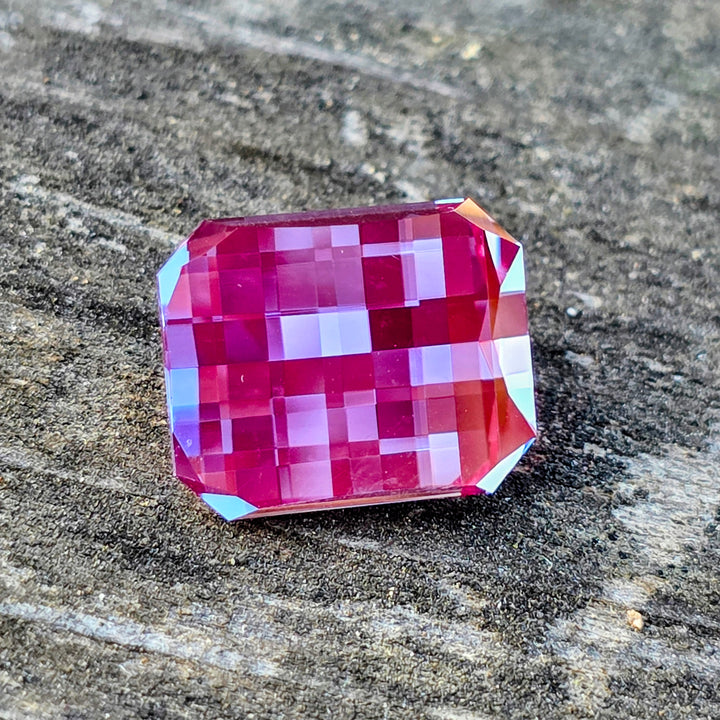 Repurposed Laser Alexandrite, Pixel Rectangle Cut, 11.10 Carats