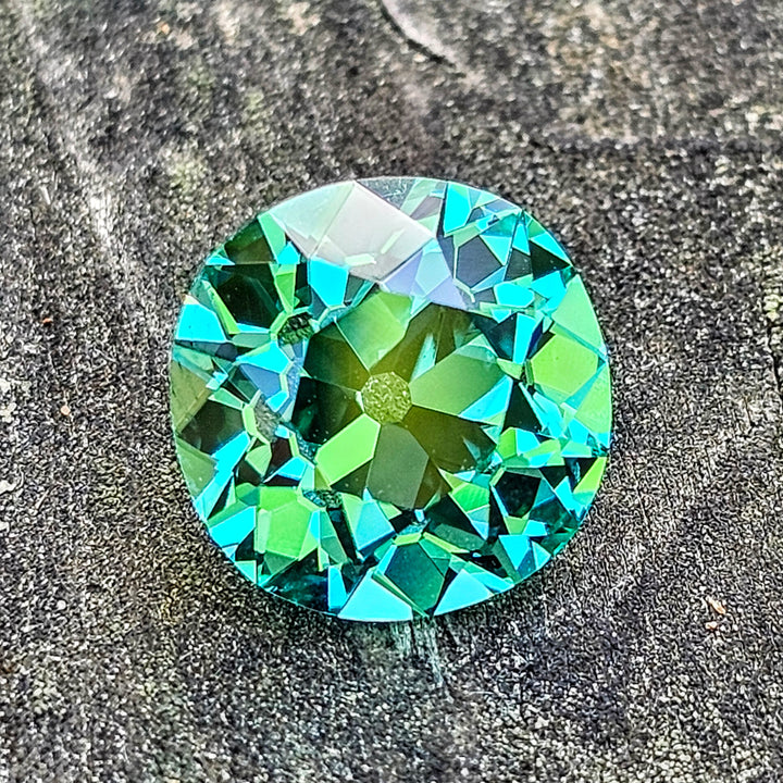 Repurposed Teal "Paraiba" YAG, Antique Cushion Cut, 5.33 Carats