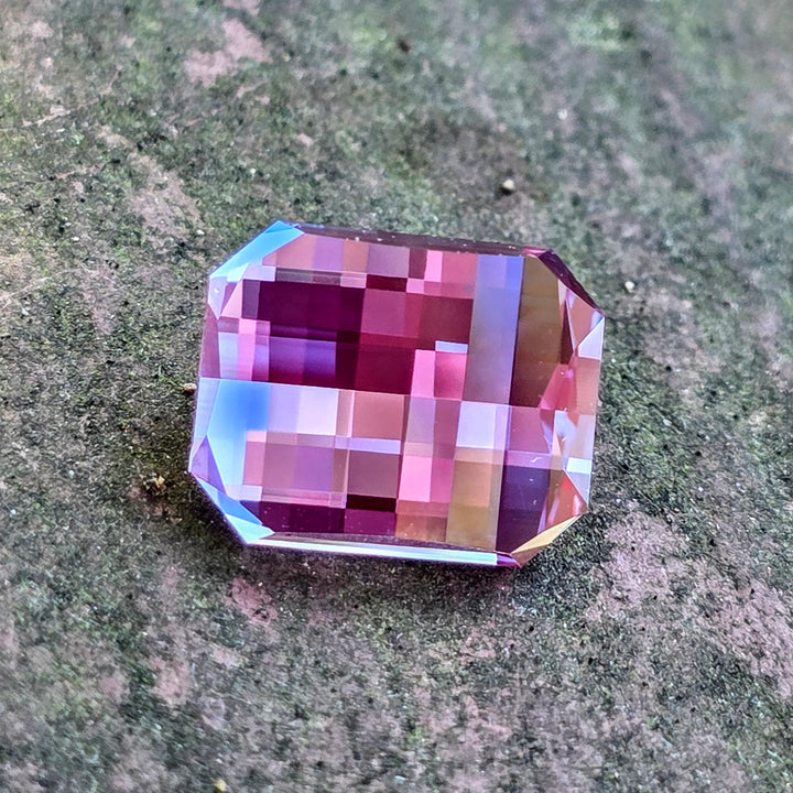 Repurposed Laser Alexandrite, Pixel Rectangle Cut, 9.21 Carats