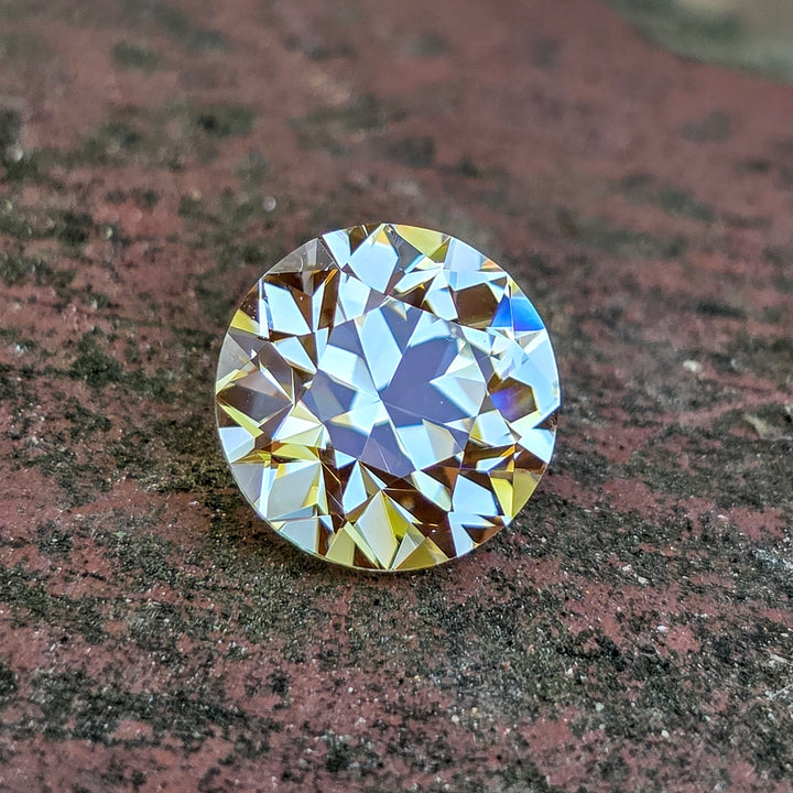 Experimental Samarium YAG, Traditional Round Brilliant Cut, 5.69 Carats