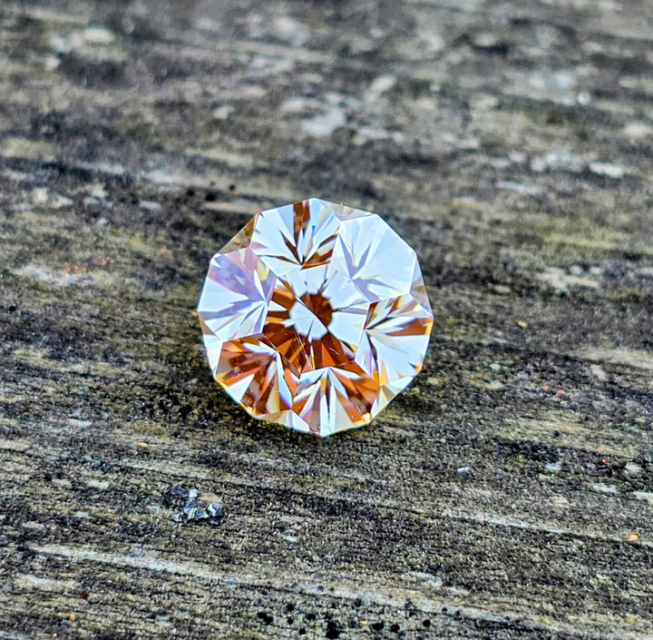 Experimental Samarium YAG, Gnome's Geode Cut, 7.25 Carats