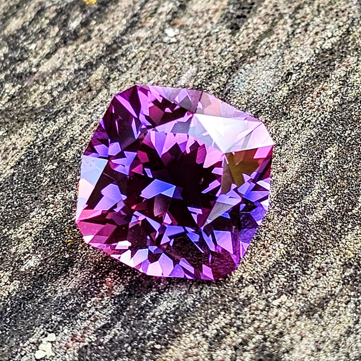Purple Lab Sapphire, House Of Sylas Cushion Cut, 7.82 Carats