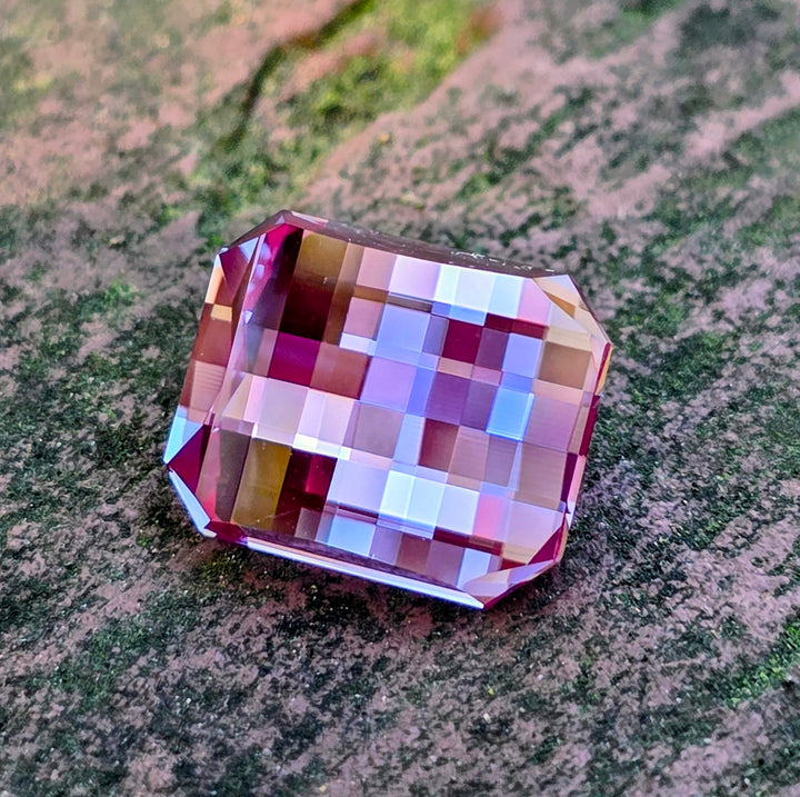 Repurposed Laser Alexandrite, Pixel Rectangle Cut, 9.53 Carats