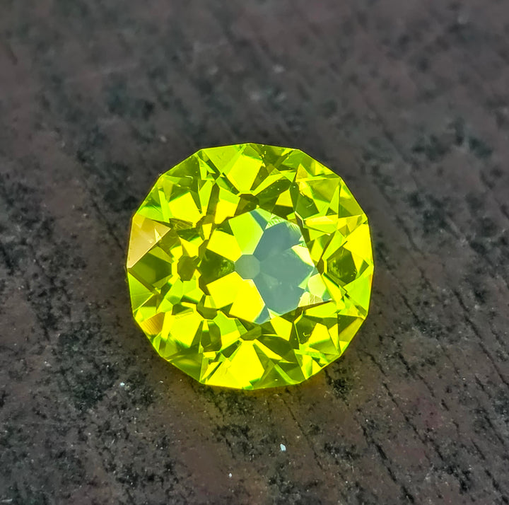 "Ultra" Glow In The Dark Lab Garnet, Antique Cushion Cut, 13.37 Carats