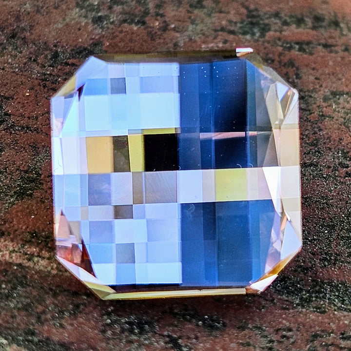 Purple Neodymium+ YAG, Pixel Square Cut, 10.33 Carats