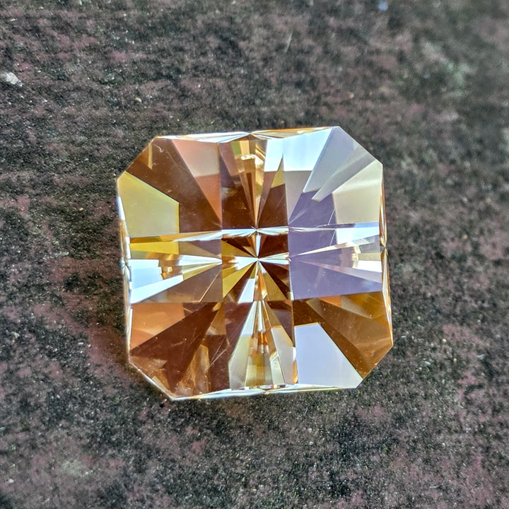 Experimental Samarium YAG, Cross Square Cut, 21.41 Carats