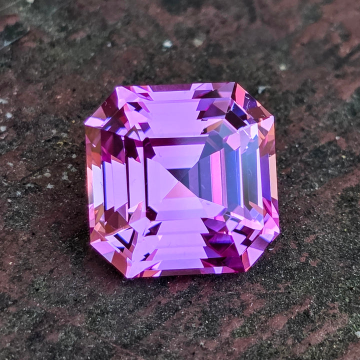 Barbie Pink Lab Sapphire, Asscher Cut, 12.09 Carats