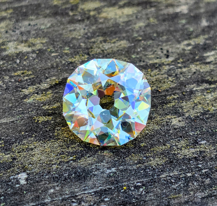White Rutile 🌈🍭🦄, Antique Cushion Cut, 8.60 Carats