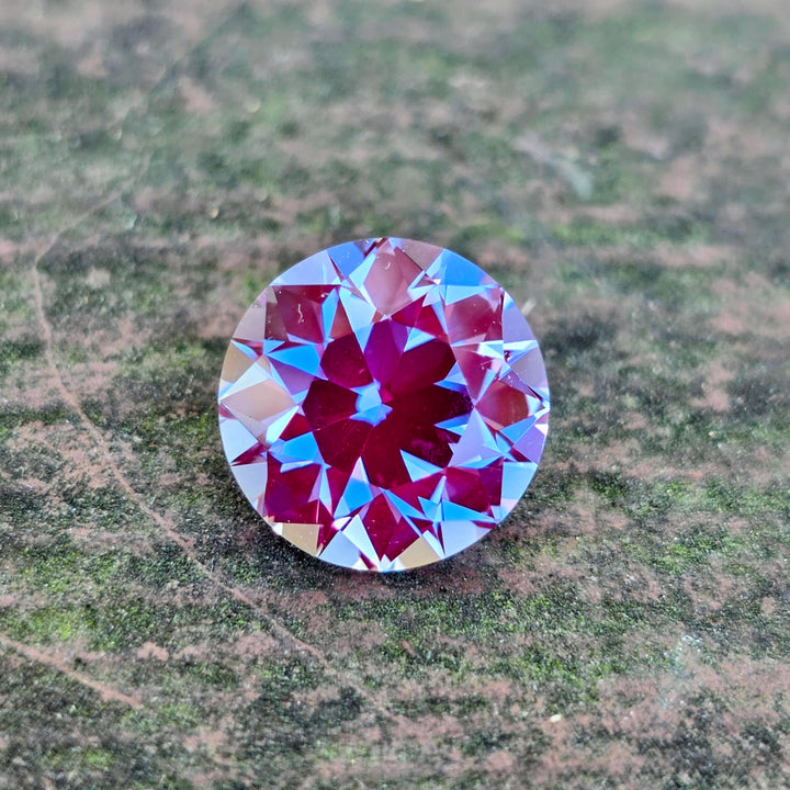 Repurposed Laser Alexandrite, Traditional Round Brilliant Cut, 5.56 Carats