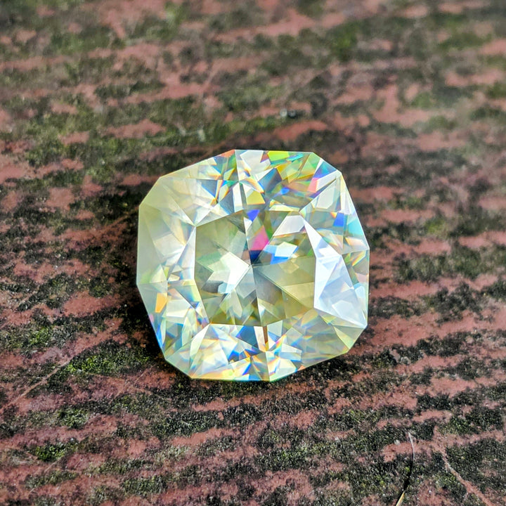 White Rutile 🌈🍭🦄, House Of Sylas Cushion Cut, 11.10 Carats