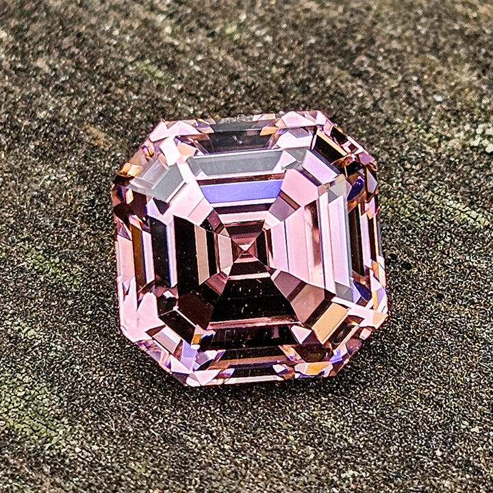 Padparadscha Erbium YAG, Asscher Cut, 8.41 Carats