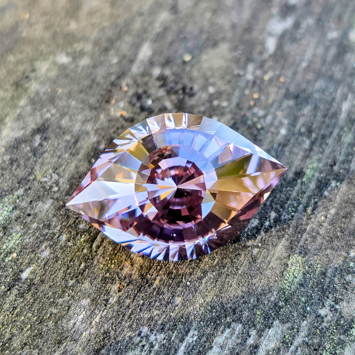 Purple Neodymium YAG, Cleopatra's Eye Cut, 17.06 Carats