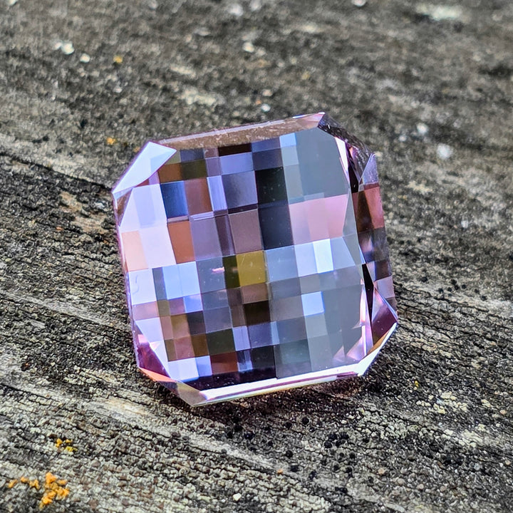 Purple Neodymium YAG, Pixel Square Cut, 12.53 Carats