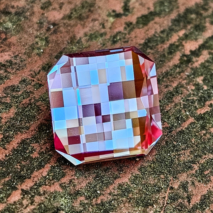 Repurposed Laser Alexandrite, Pixel Square Cut, 6.50 Carats