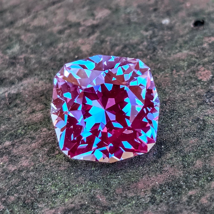 Repurposed Laser Alexandrite, House Of Sylas Cushion Cut, 7.81 Carats