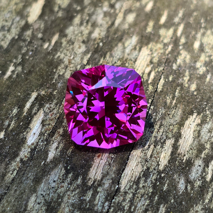 Pink Lab Sapphire, House Of Sylas Cushion Cut, 10.58 Carats