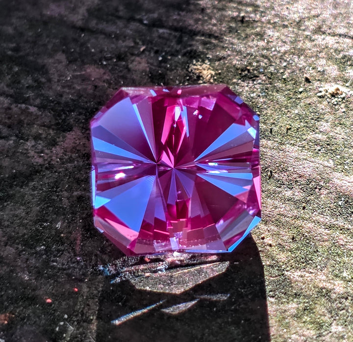 Repurposed Laser Alexandrite, Tessellation Cut, 7.32 Carats