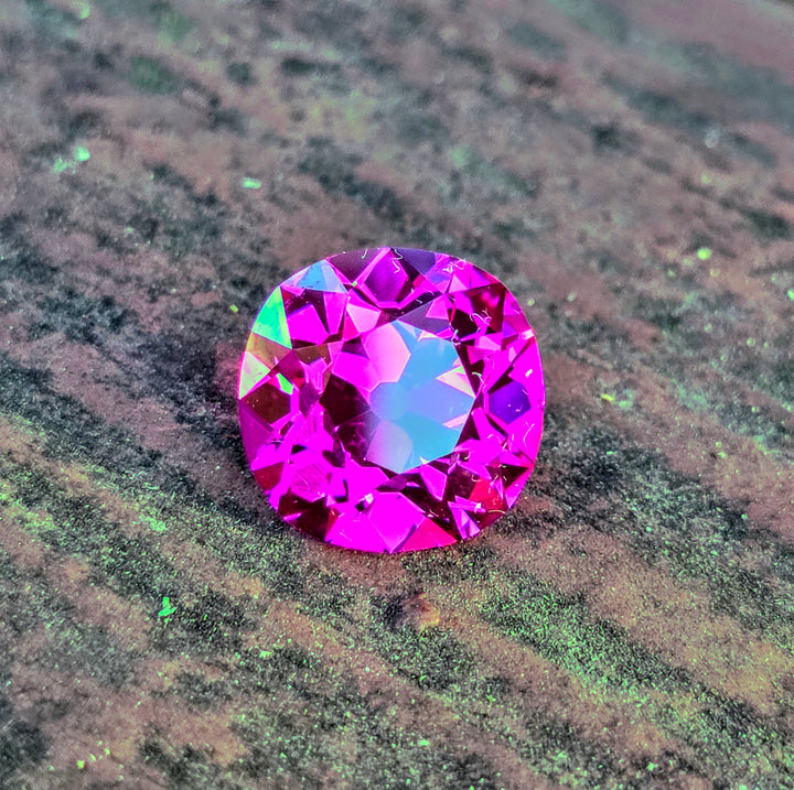 Neon Purple Lab Sapphire, Antique Cushion Cut, 5.75 Carats