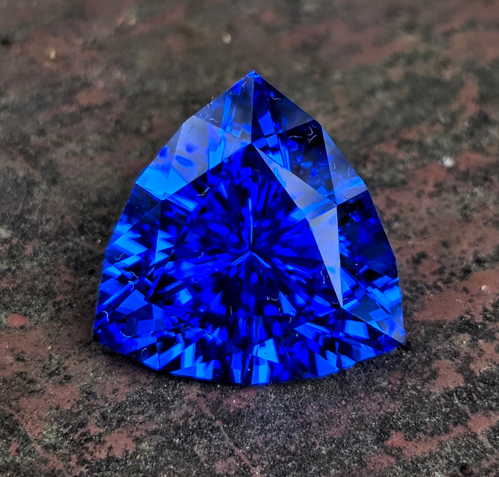 Czochralski Cobalt Spinel, Trillian Internal Reflections Cut, 15.26 Carats