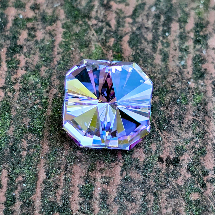 Purple Neodymium YAG, Tessellation Cut, 5.90 Carats