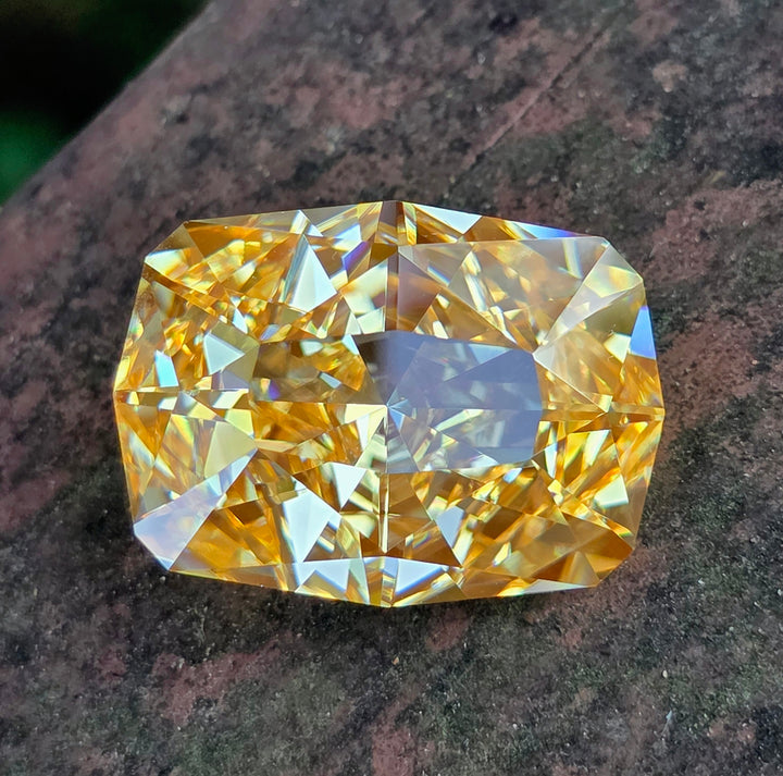 Experimental Samarium YAG, Cushion Internal Reflections Cut, 55.56 Carats