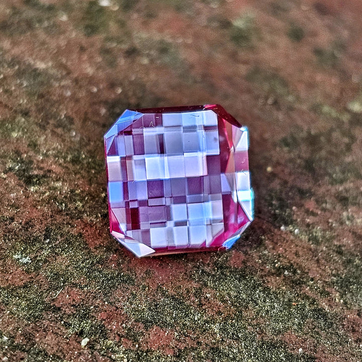 Repurposed Laser Alexandrite, Pixel Square Cut, 4.93 Carats