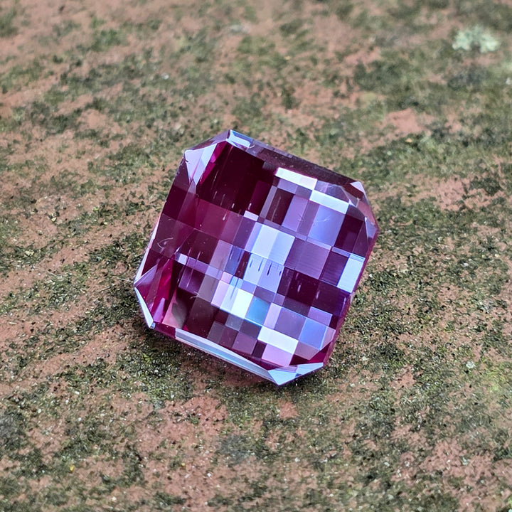 Repurposed Laser Alexandrite, Pixel Rectangle Cut, 8.11 Carats