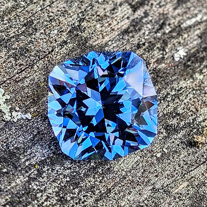 Cornflower Blue Lab Spinel, House Of Sylas Cushion Cut, 7.32 Carats