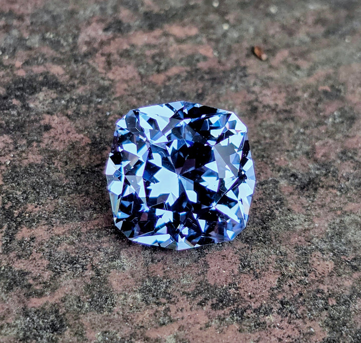 Light Cornflower Blue Lab Spinel, House Of Sylas Cushion Cut, 5.92 Carats