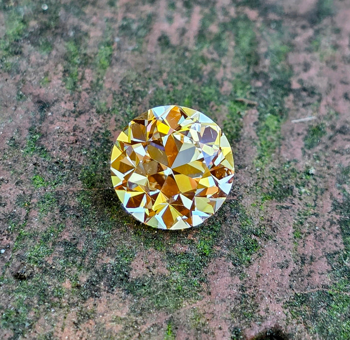 Experimental Samarium YAG, Traditional Round Brilliant Cut, 7.30 Carats