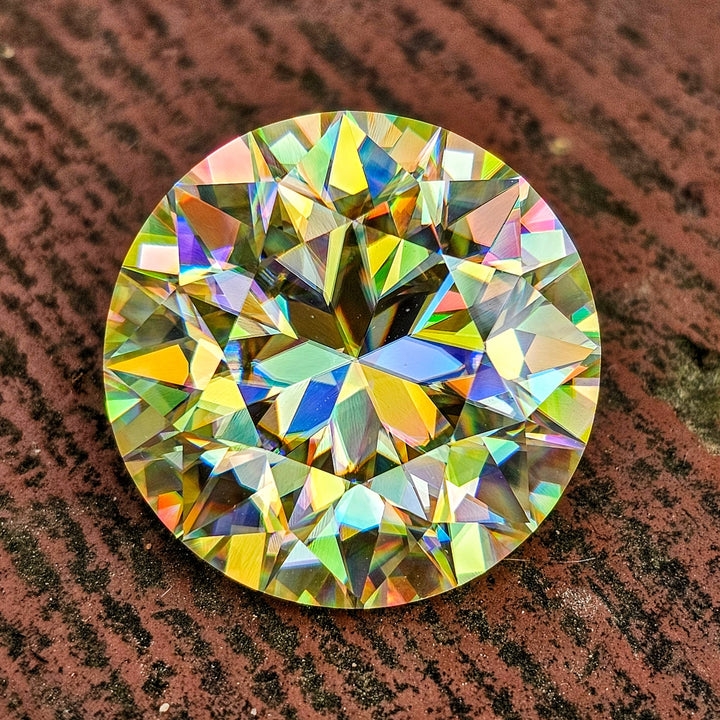 White Rutile 🌈🍭🦄, Modern Round Brilliant Cut, 67.55 Carats