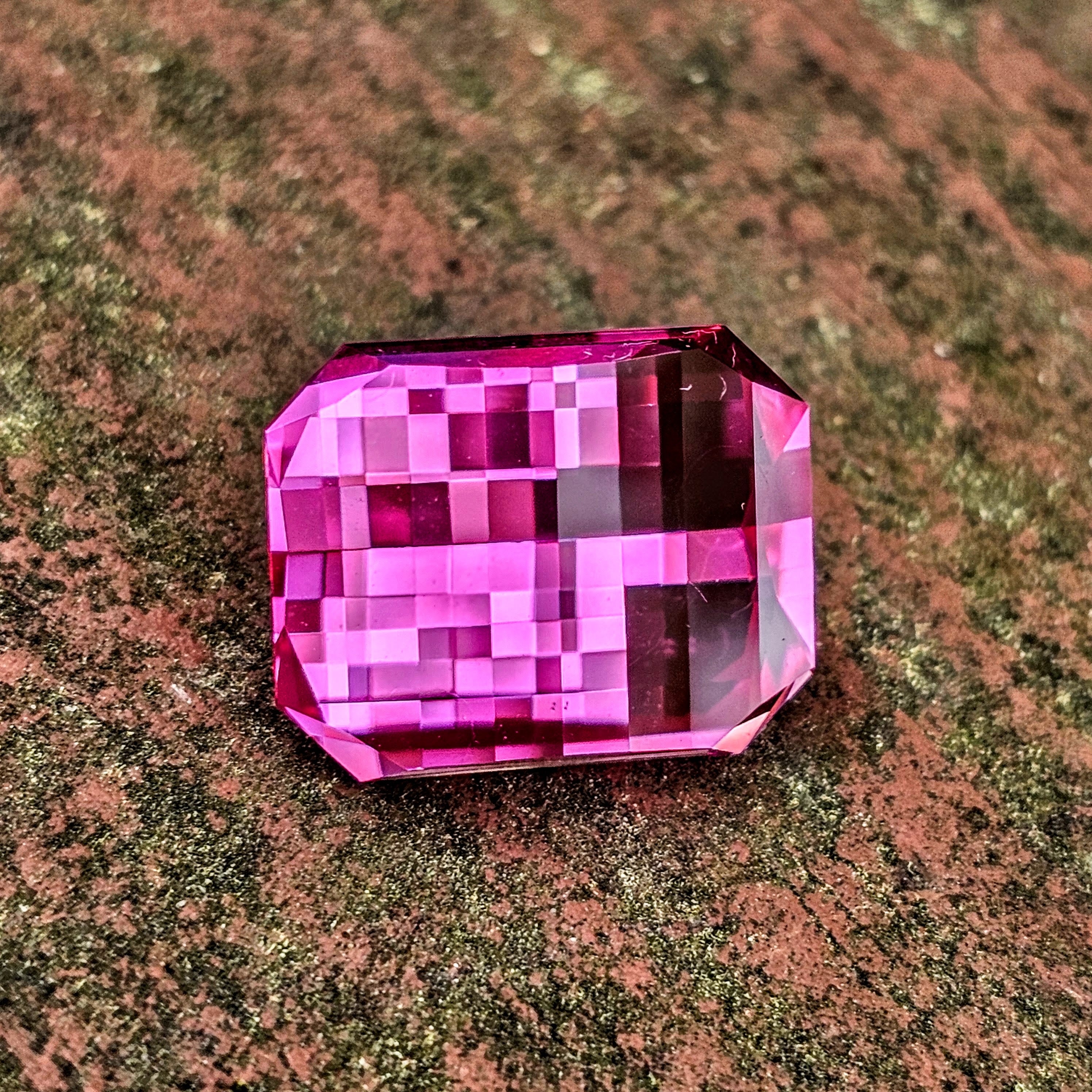 Star Wars Pink Laser Ruby, Pixel Rectangle Cut, 10.20 Carats – DJEVA