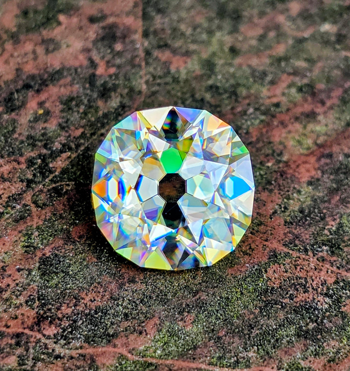 White Rutile 🌈🍭🦄, Antique Cushion Cut, 3.80 Carats