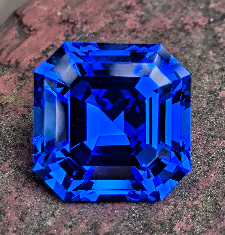 Czochralski Cobalt Spinel, Asscher Cut, 37.51 Carats