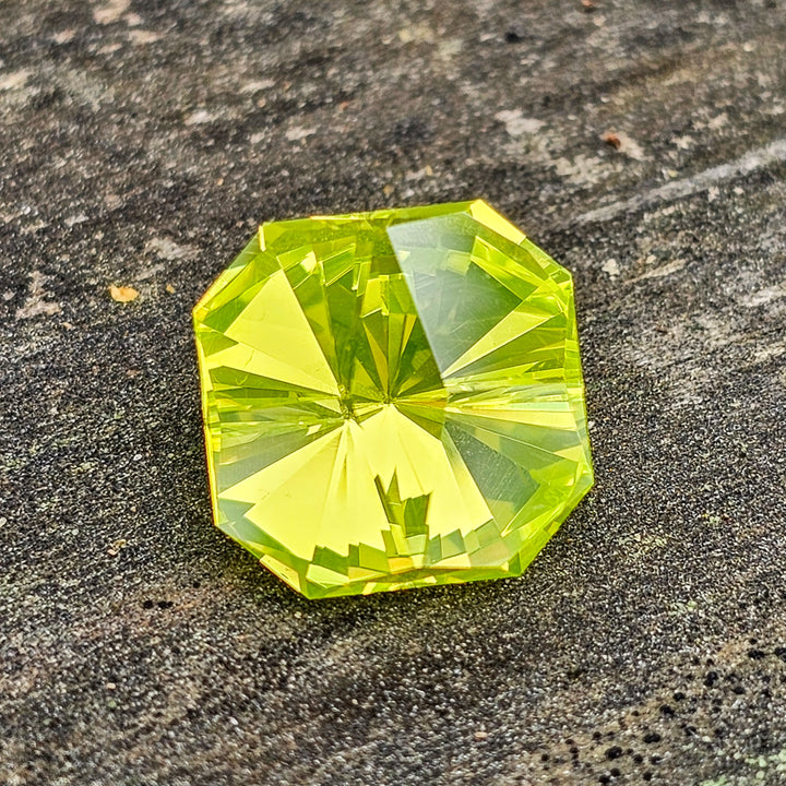 Cerium Doped YAG, Tessellation Cut, 16.00 Carats